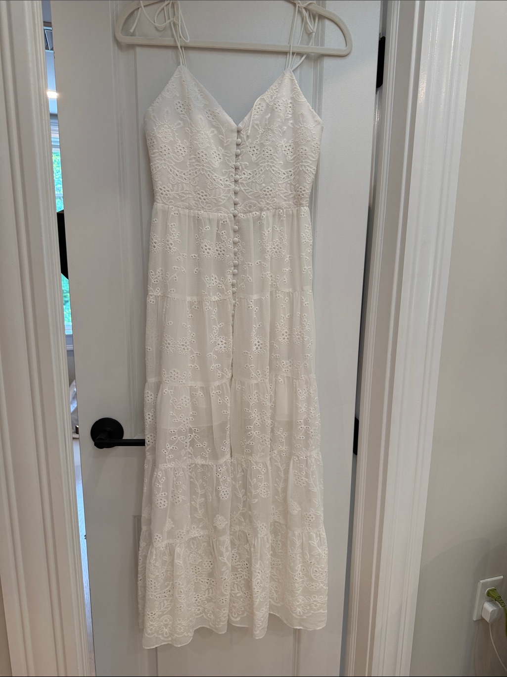Alice And Olivia Eyelet Midi Dreas